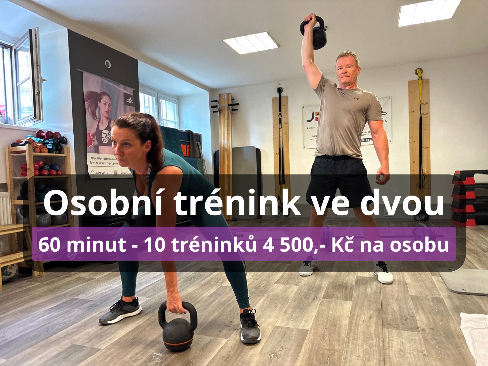 Osobní trénink jen pro vás dva - více energie, větší výsledky.