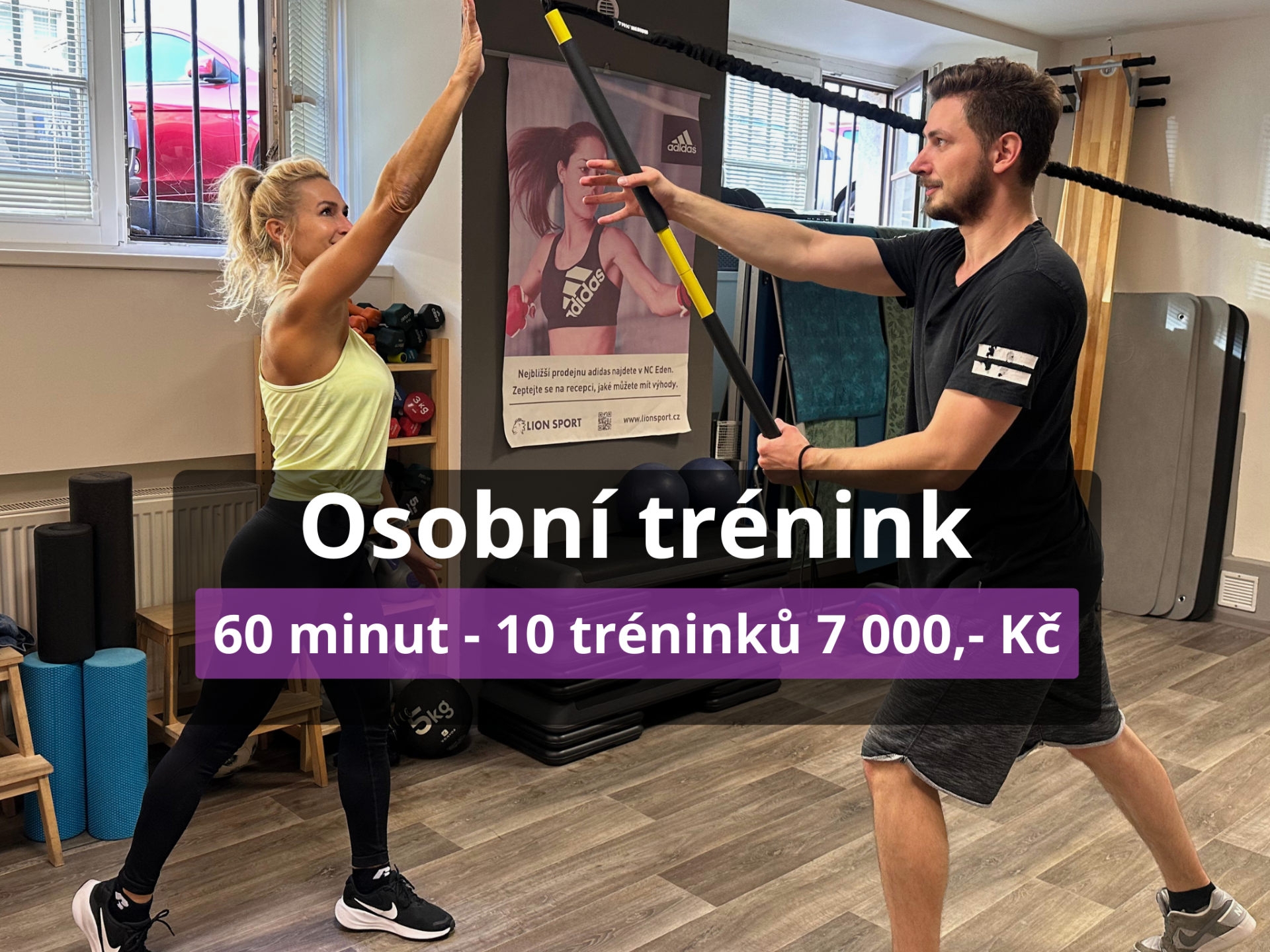 Maximální přizpůsobení tréninku potřebám a cílům klienta.